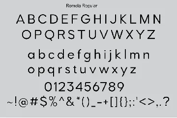 Romela font