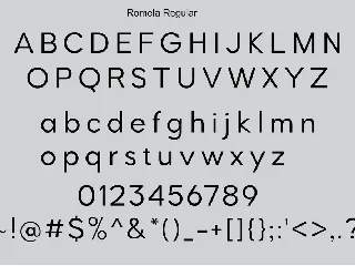 Romela font