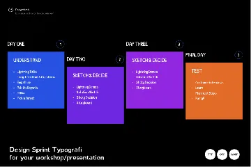 Design Sprint Typography font