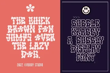 Bubble Krabby - Bubble Display Font