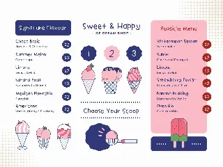 Ice Cream Party Monoline Handwritten Font