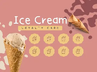 Ice Cream Party Monoline Handwritten Font