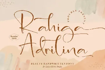 Rahiga Adrilina Handwritten Font