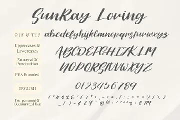 Summer Playlist Modern Calligraphy Font