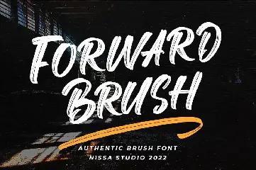 Forward Brush font