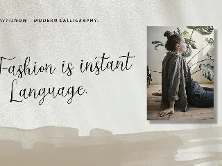 Untilnow Script Modern Calligraphy font