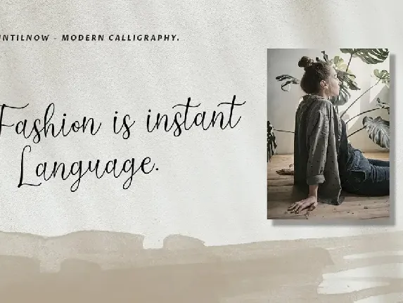 Untilnow Script Modern Calligraphy font