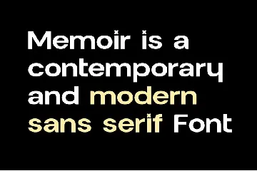 Memoir Modern Typeface font