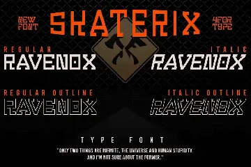 Skaterix - Sport Typeface font