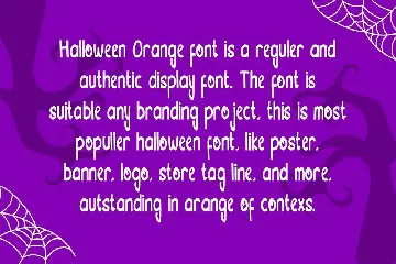 Halloween Orange Font