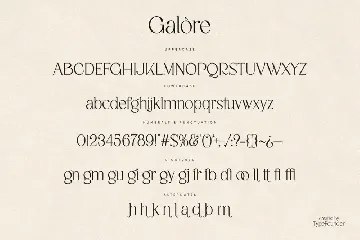 Galore - Elegant Modern Serif font