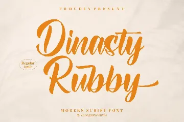 Dinasty Rubby Modern Script Font