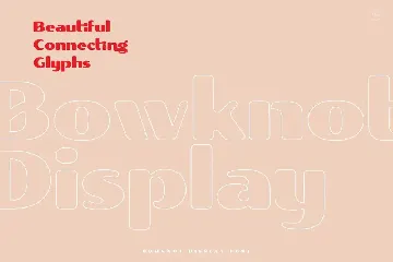 Bowknot Unique Display Font