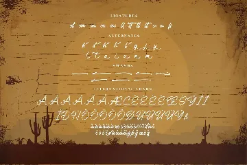 Western Cowboys Handwritten Brush Script Font