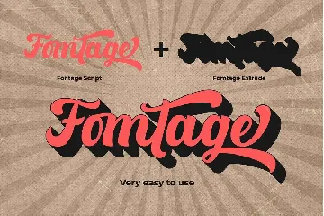 Fomtage Script font