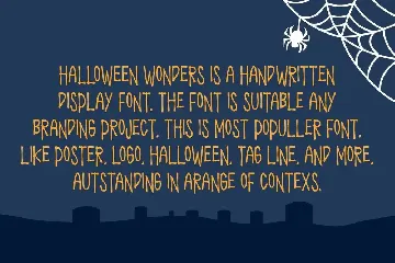 Halloween Wonders font