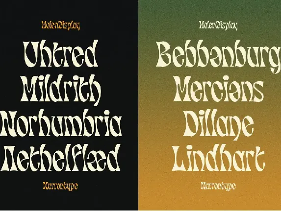 Molen Display Font