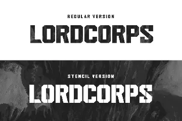 Lordcorps - Military Sans Font