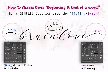 Brainlove - Beautiful Modern Calligraphy font