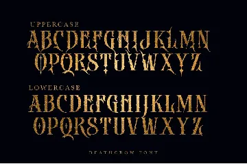 DEATH CROW font