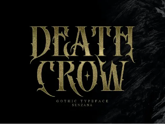 DEATH CROW font