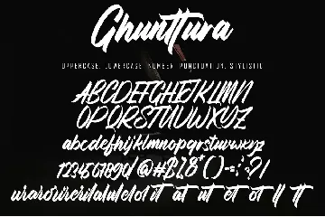 Ghunttura font