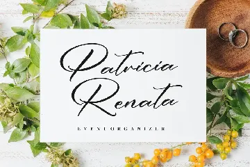 Welcome Patricia Modern Script Font