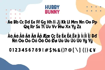 Hubby Bunny - Cute Display Sans font