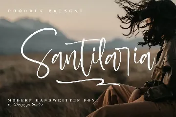 Santilaria Modern Handwritten Font