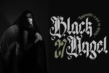 Glory Angel - Blackletter Type Font