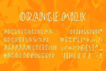 Orange Milk- Simple & Playful Font