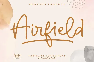 Airfield Monoline Script Font