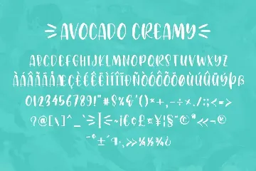 Avocado Creamy - Cute & Sweety Font