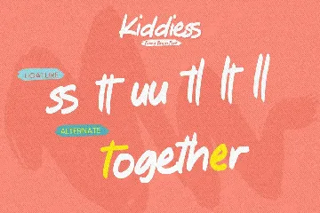 Kiddiess - Funny Brush Font