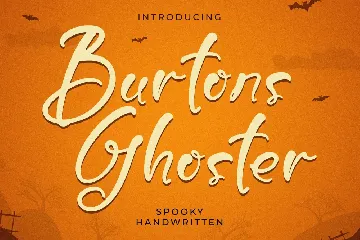 Burtons Ghoster Spooky Handwritten Font