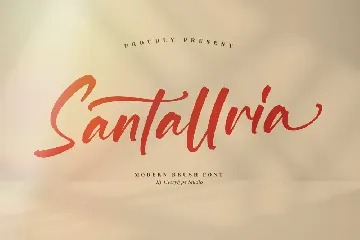 Santallria Modern Brush Font