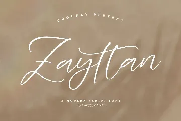 Zayttan Modern Script Font