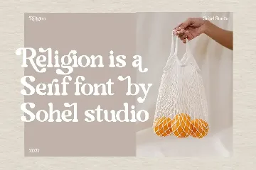 Religion | Modern Bold Serif font