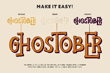 Ghostober | Halloween Layered Font