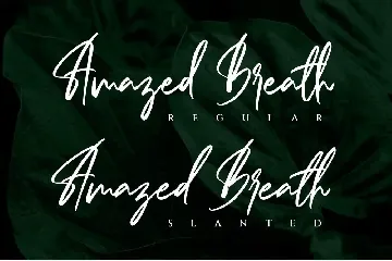 Amazed Breath - Handwritten Signature font