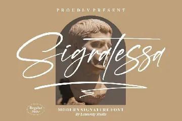 Sigratessa Modern Signature Font