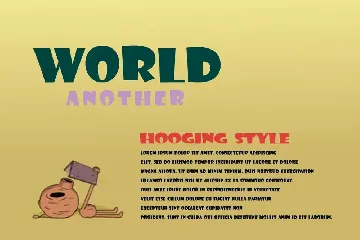 Hooging -  Funny Font Style