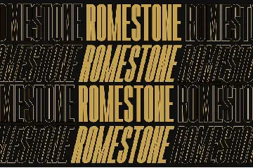 Romestone font