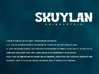 Skuylan - Decorative Font