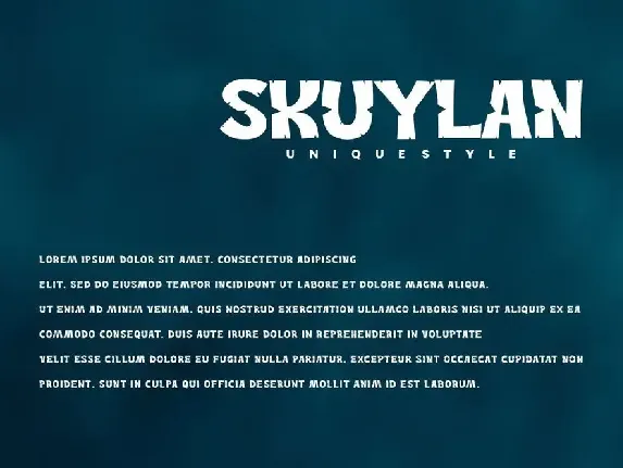 Skuylan - Decorative Font