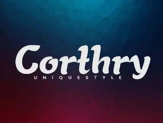 Corthry - Handwritten Font