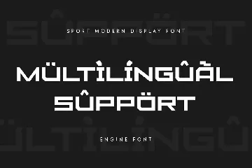 Engine - Sport Modern Font