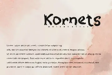 Kornets - Decorative Font