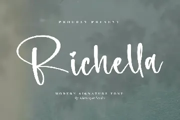 Richella Modern Signature Font