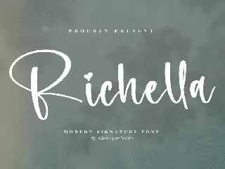 Richella Modern Signature Font